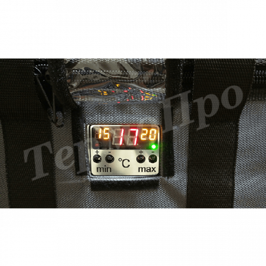 Термосумка с нагревателем и автоматическим контролем температуры +30...+37 °С нагрев